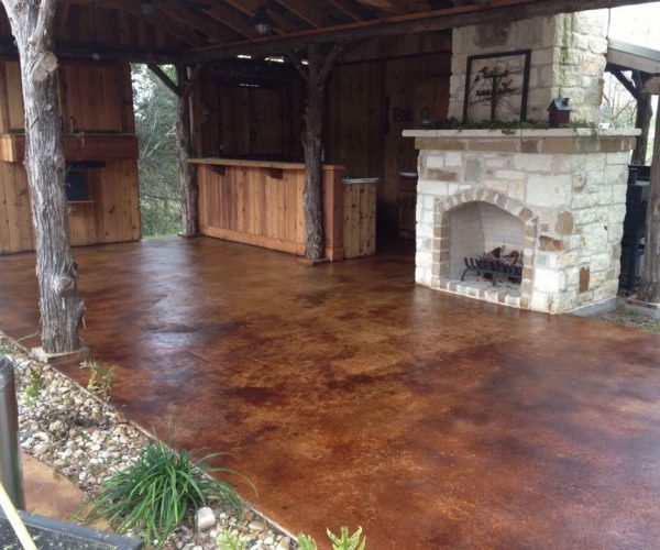 decorative stained concrete arkansas fayetteville springdale